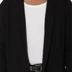 Saint Morta Coffin Party Longline Cardigan Black -Nuvora Fit Sales 02013015 YB001 mens 030