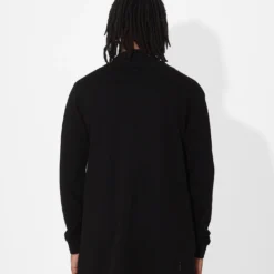 Saint Morta Coffin Party Longline Cardigan Black -Nuvora Fit Sales 02013015 YB001 mens 040