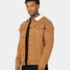 Saint Morta Sherpa Denim Jacket Tan/Cream -Nuvora Fit Sales 02016552 YT899 mens 10
