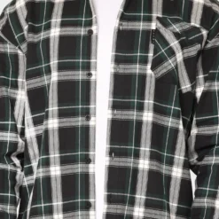 Saint Morta Prima Long Sleeve Flannel Shirt Stadium Green -Nuvora Fit Sales 02020574 YS327 mens 0040