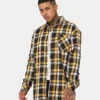 Saint Morta Prima Long Sleeve Flannel Shirt Yellow