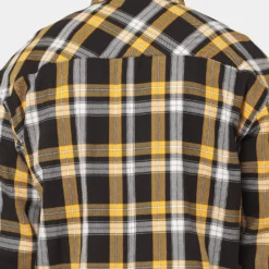 Saint Morta Prima Long Sleeve Flannel Shirt Yellow -Nuvora Fit Sales 02020574 YY001 mens 0040