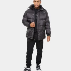 Carré Men's Roadman Puffer Jacket Black -Nuvora Fit Sales 02022714 YB001 mens 0120
