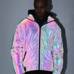Loiter Reflective Spectrum Puffer Jacket V2 Navy -Nuvora Fit Sales 02027670 YN200 mens 0020