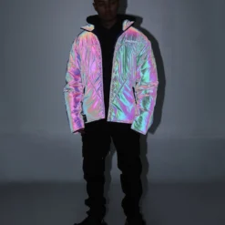 Loiter Reflective Spectrum Puffer Jacket V2 Navy -Nuvora Fit Sales 02027670 YN200 mens 0030