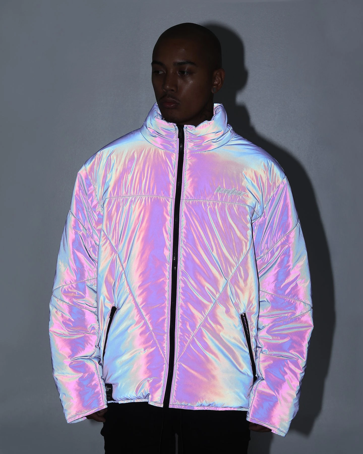 Loiter Reflective Spectrum Puffer Jacket V2 Purple 5 Loiter Reflective Spectrum Puffer Jacket V2 Purple - Image 3