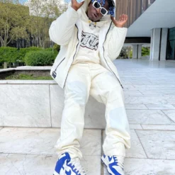 Loiter Reflective Spectrum Puffer Jacket V2 Pearl/White