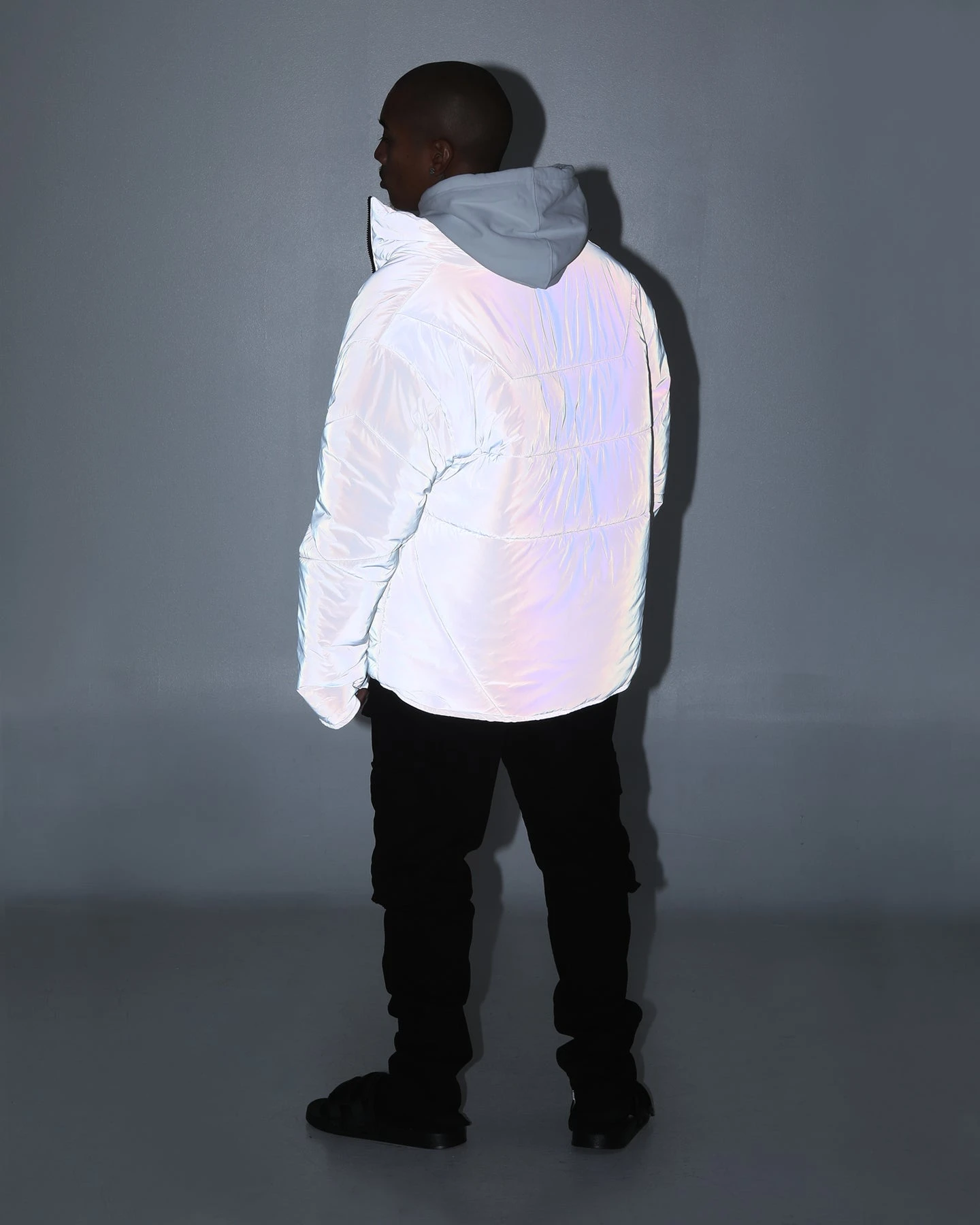 Loiter Reflective Spectrum Puffer Jacket V2 Pearl/White 12 Loiter Reflective Spectrum Puffer Jacket V2 Pearl/White - Image 10