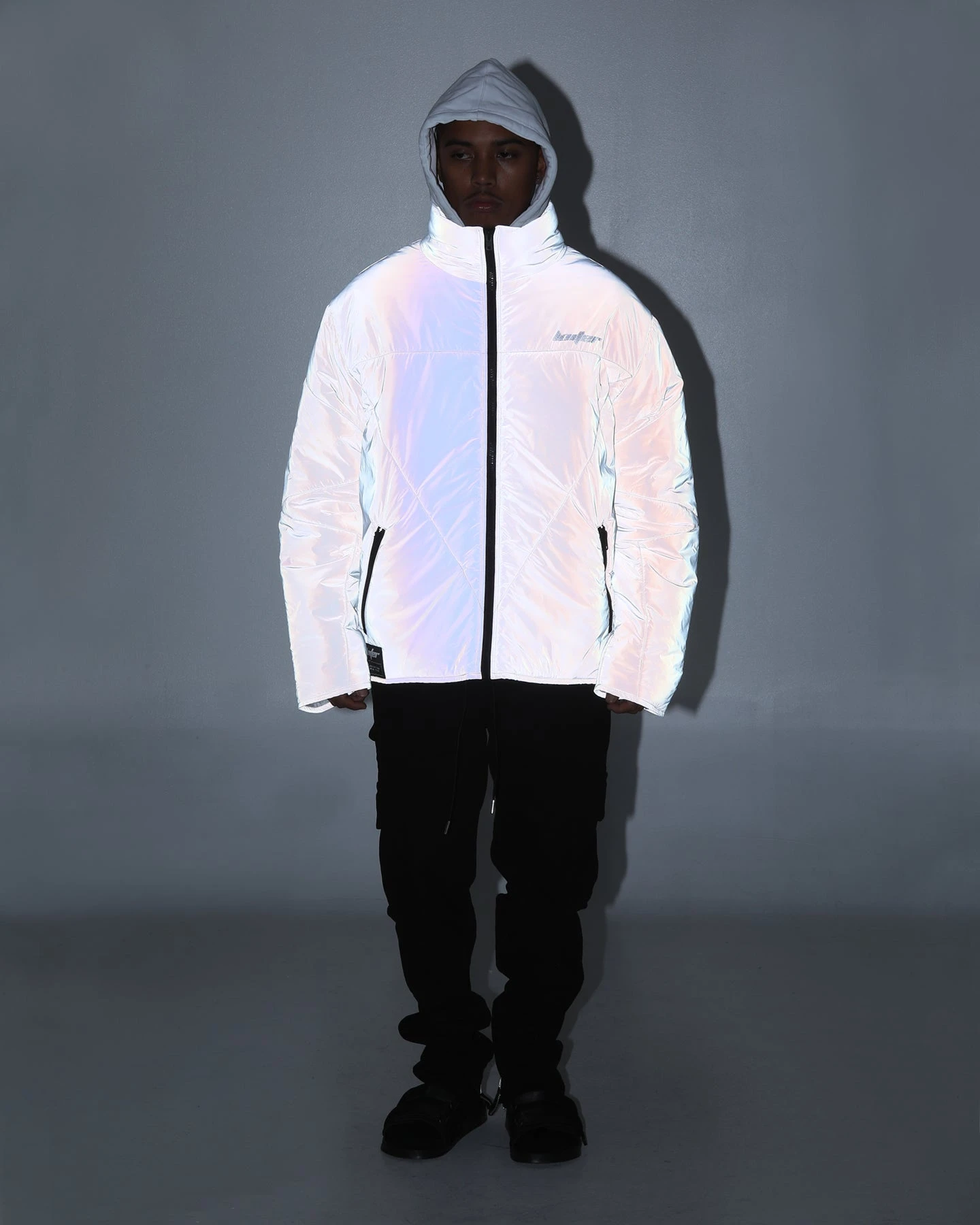Loiter Reflective Spectrum Puffer Jacket V2 Pearl/White 13 Loiter Reflective Spectrum Puffer Jacket V2 Pearl/White - Image 11