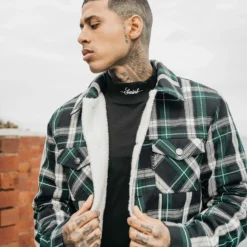 Saint Morta Prima Sherpa Jacket Stadium Green -Nuvora Fit Sales 02028442 YS327 mens 0031