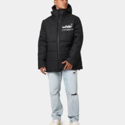 WNDRR Dos Puffer Jacket Black -Nuvora Fit Sales 02029134 YB001 mens 0070