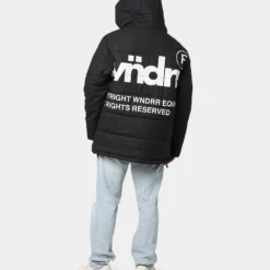 WNDRR Dos Puffer Jacket Black -Nuvora Fit Sales 02029134 YB001 mens 0080
