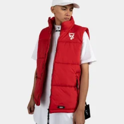 The Anti-Order Hyphen ATD Puffer Vest Red