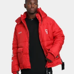 The Anti Order Hyphen ATD Puffer Jacket Red/White -Nuvora Fit Sales 02029574 YR081 mens 0010