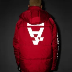 The Anti Order Hyphen ATD Puffer Jacket Red/White -Nuvora Fit Sales 02029574 YR081 mens 070