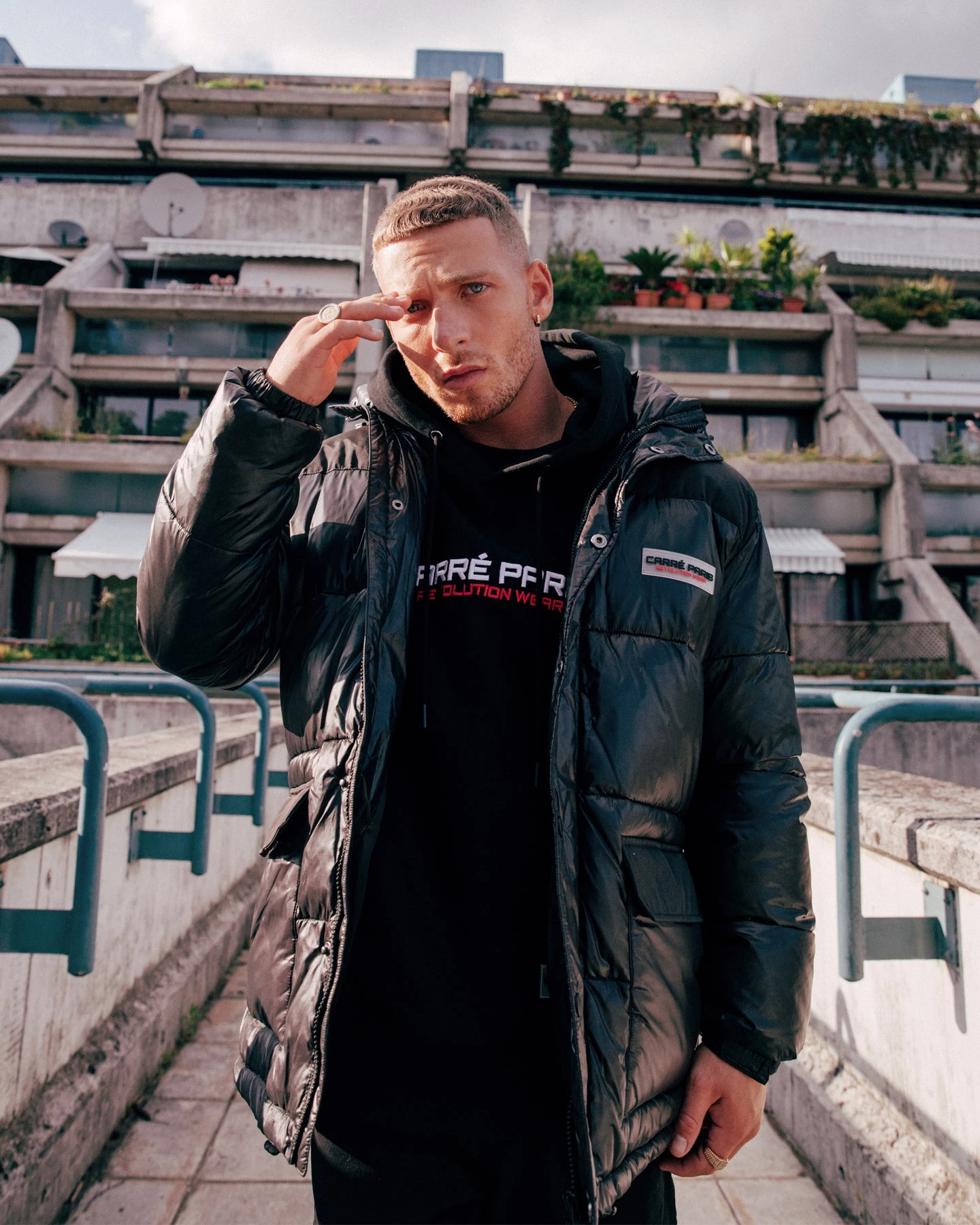 Carré Bossman Puffer Jacket Black 5 Carré Bossman Puffer Jacket Black - Image 3