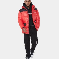 Carré Bossman Puffer Jacket Red/Black -Nuvora Fit Sales 02029852 YR010 mens 00020