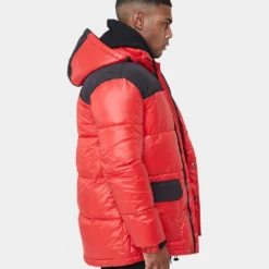 Carré Bossman Puffer Jacket Red/Black -Nuvora Fit Sales 02029852 YR010 mens 00050