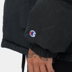 Champion Reversible Puffer Jacket Black 24 Champion Reversible Puffer Jacket Black -Nuvora Fit Sales 02030063 YB001 mens 00110