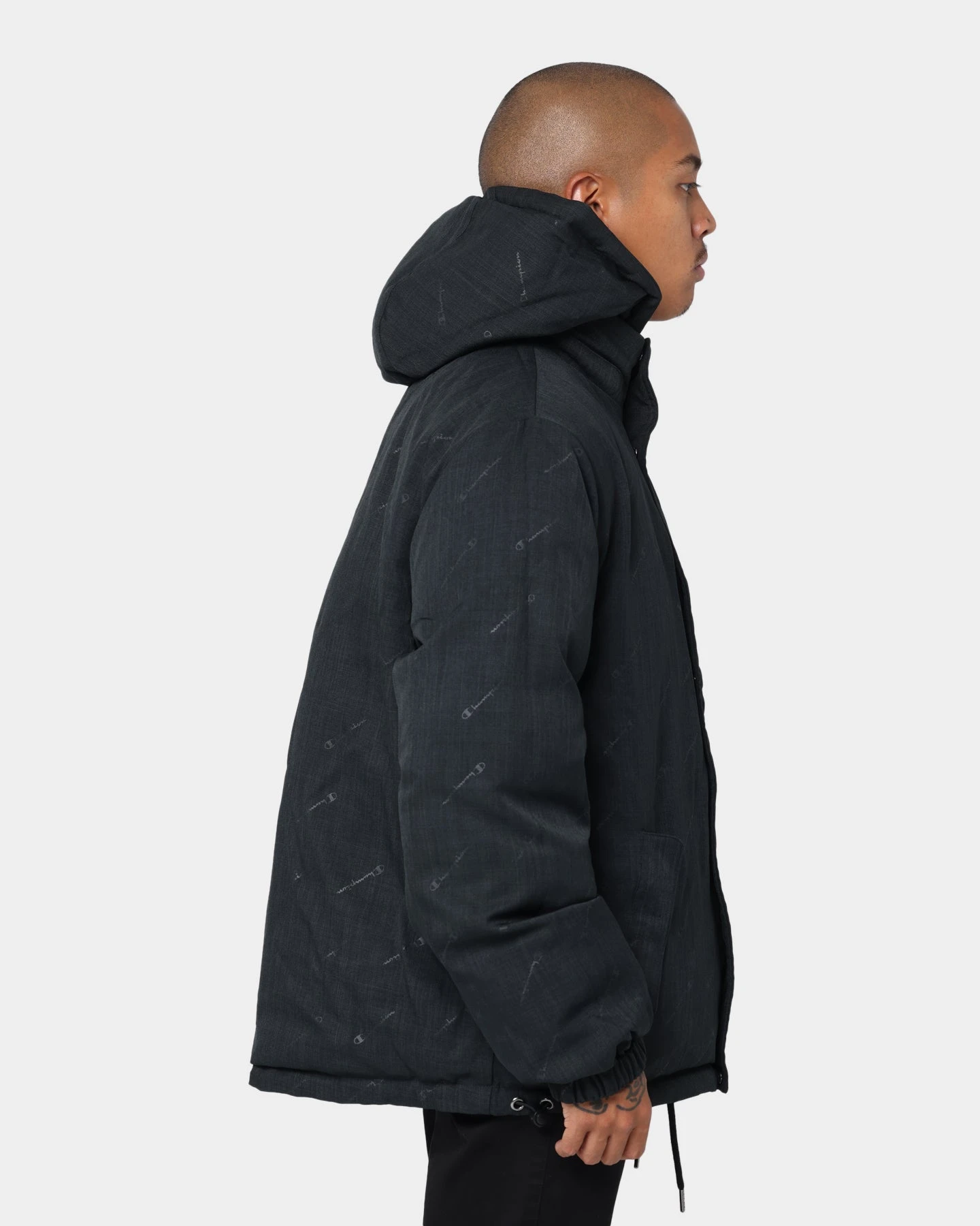 Champion Reversible Puffer Jacket Black 8 Champion Reversible Puffer Jacket Black - Image 6