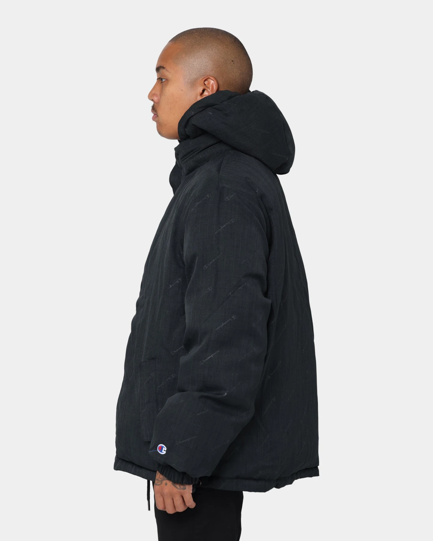 Champion Reversible Puffer Jacket Black 9 Champion Reversible Puffer Jacket Black - Image 7