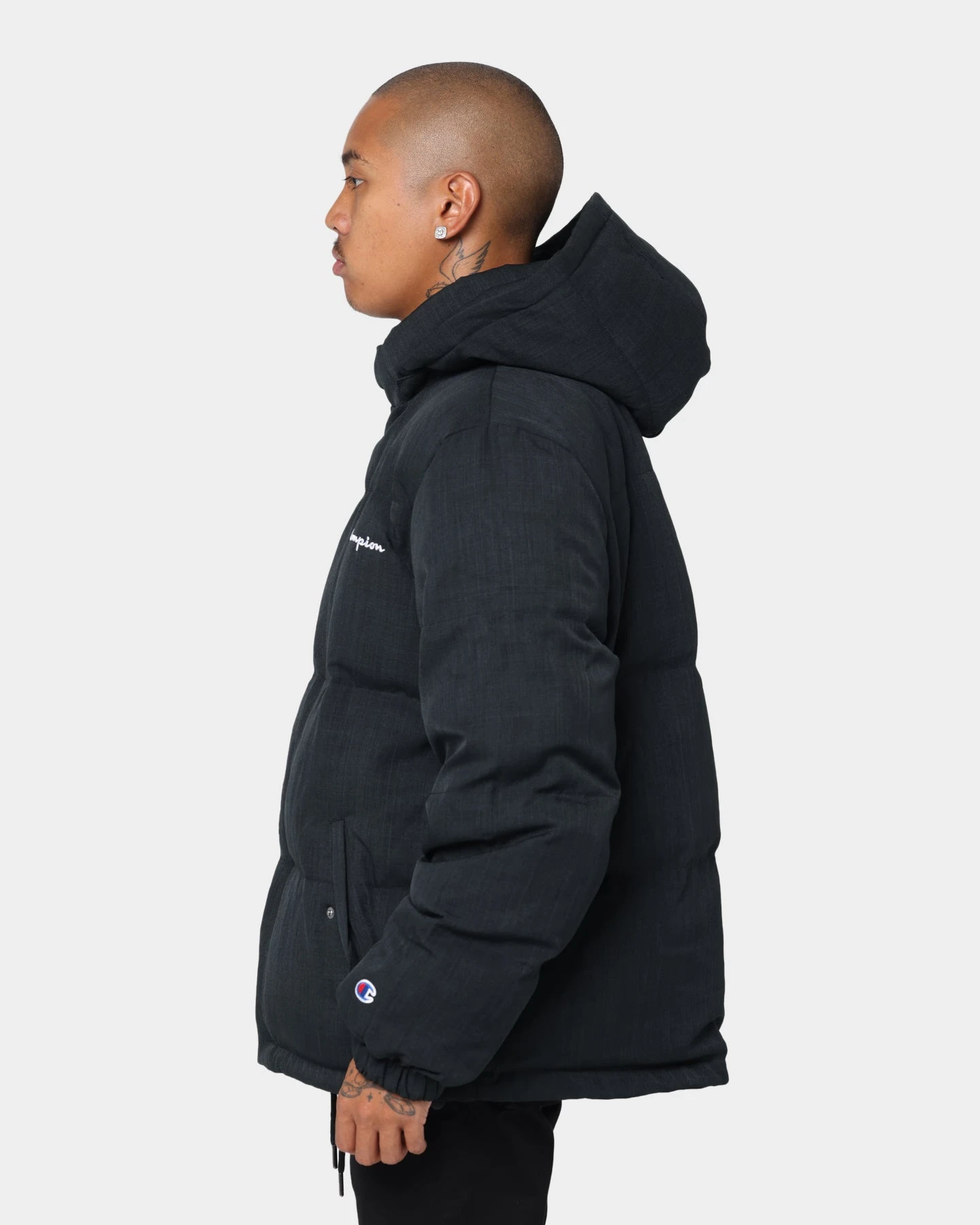 Champion Reversible Puffer Jacket Black 10 Champion Reversible Puffer Jacket Black - Image 8