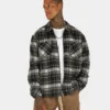 XXIII Vitus Zip Up Flannel Shacket Black/White 2 XXIII Vitus Zip Up Flannel Shacket Black/White -Nuvora Fit Sales 02030346 YB012 mens 10