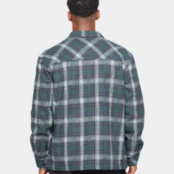 XXIII Vitus Zip Up Flannel Shacket Green -Nuvora Fit Sales 02030346 YG600 mens 0040
