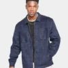XXIII Vitus Zip Up Flannel Shacket Blue/Black -Nuvora Fit Sales 02030346 YX014 mens 0010