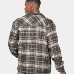 XXIII Vitus Zip Up Flannel Shacket Brown 11 XXIII Vitus Zip Up Flannel Shacket Brown -Nuvora Fit Sales 02030346 YX300 mens 00050