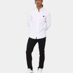 Carre Mono Oxford Button Up Shirt White
