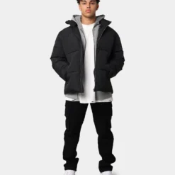 EN ES Caesar Puffer Jacket Black 12 EN ES Caesar Puffer Jacket Black -Nuvora Fit Sales 02031285 YB001 mens 00020