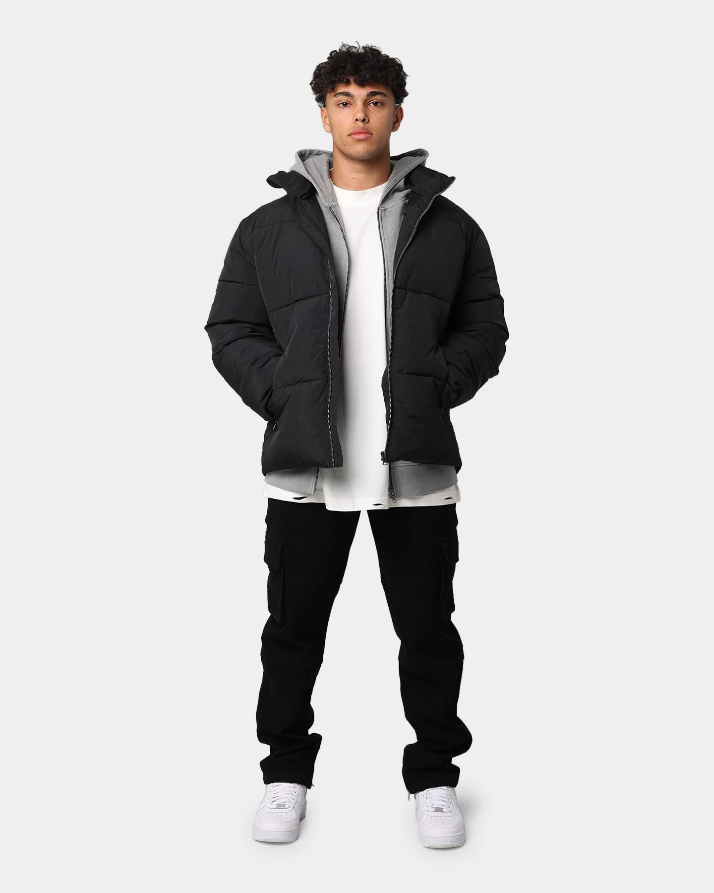 EN ES Caesar Puffer Jacket Black 5 EN ES Caesar Puffer Jacket Black - Image 3