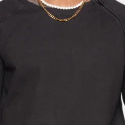 XXIII Wash Zip Crew Black 17 XXIII Wash Zip Crew Black -Nuvora Fit Sales 02031562 YB001 mens 030