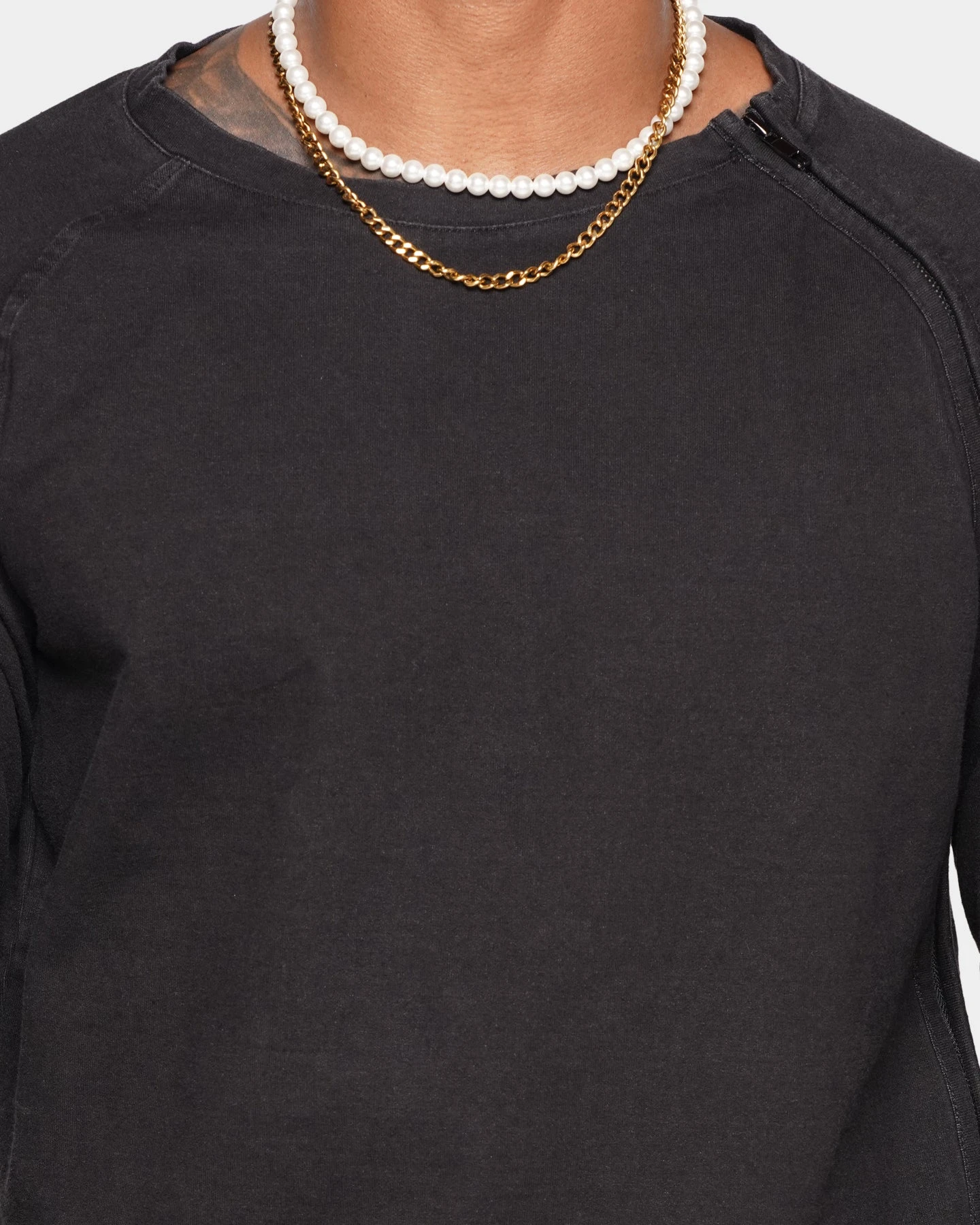 XXIII Wash Zip Crew Black 7 XXIII Wash Zip Crew Black - Image 5