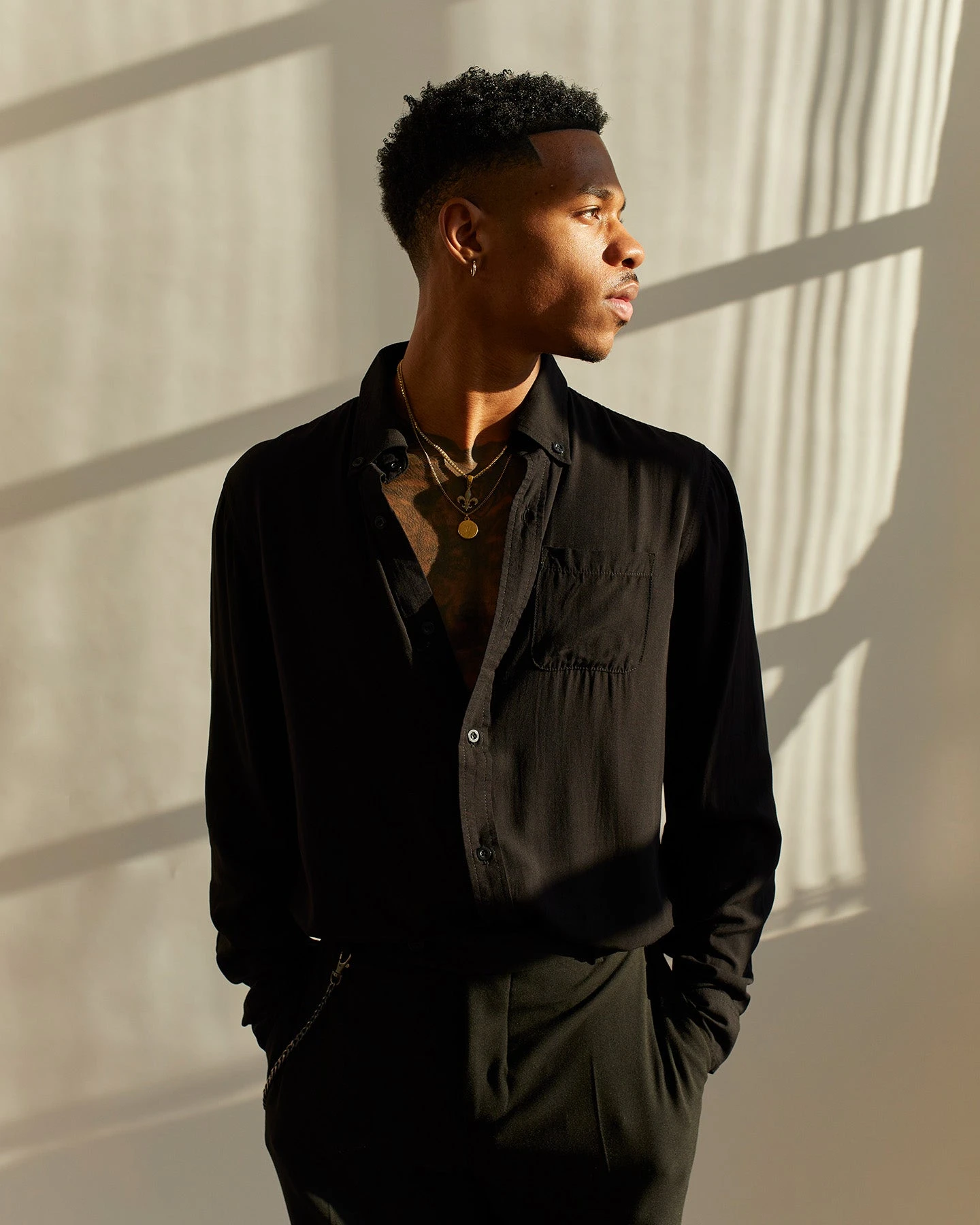 XXIII Crete Long Sleeve Button Up Shirt Black 3 XXIII Crete Long Sleeve Button Up Shirt Black