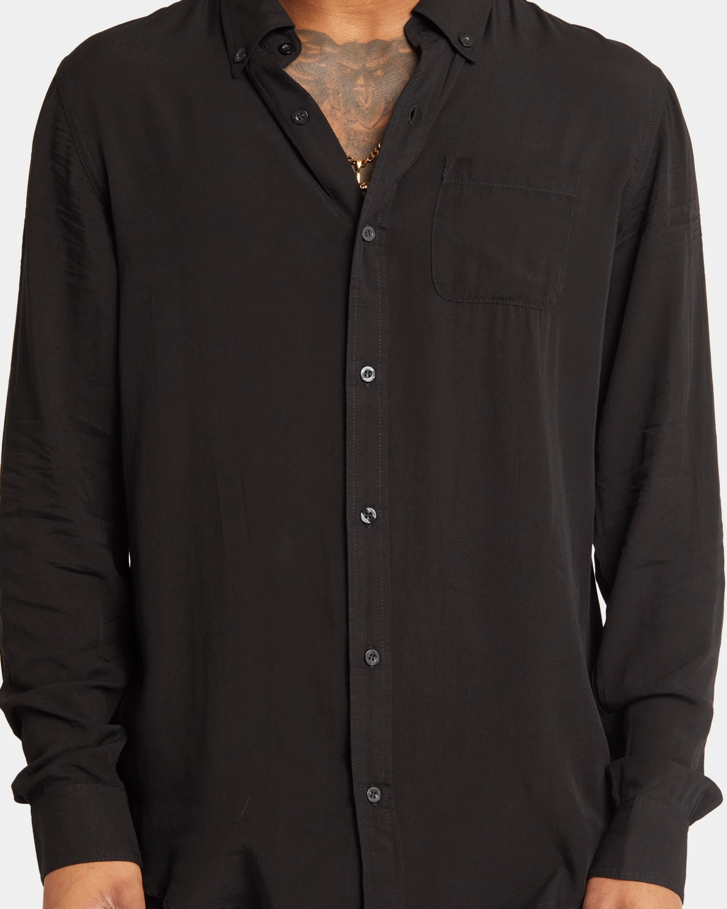 XXIII Crete Long Sleeve Button Up Shirt Black 6 XXIII Crete Long Sleeve Button Up Shirt Black - Image 4