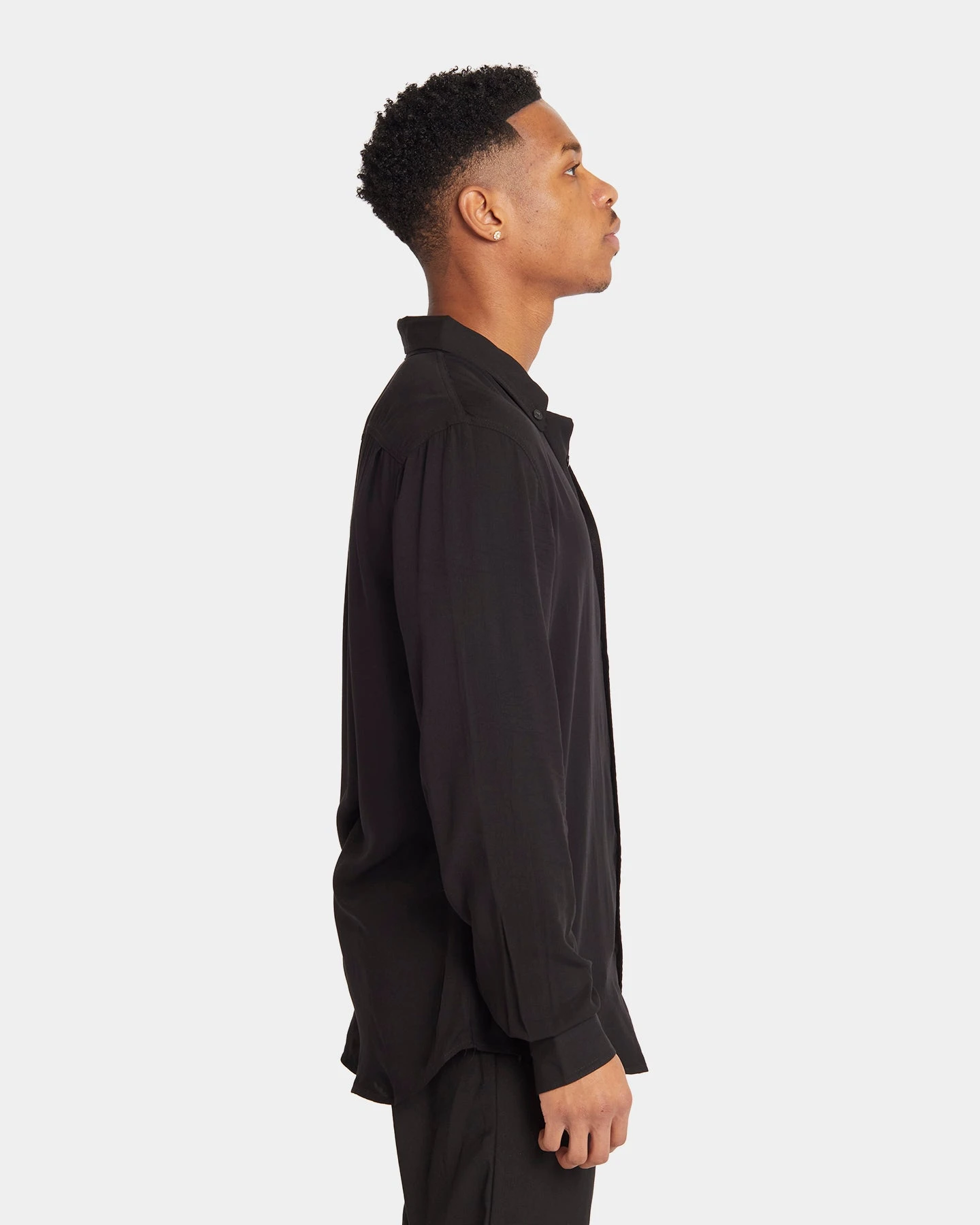 XXIII Crete Long Sleeve Button Up Shirt Black 8 XXIII Crete Long Sleeve Button Up Shirt Black - Image 6
