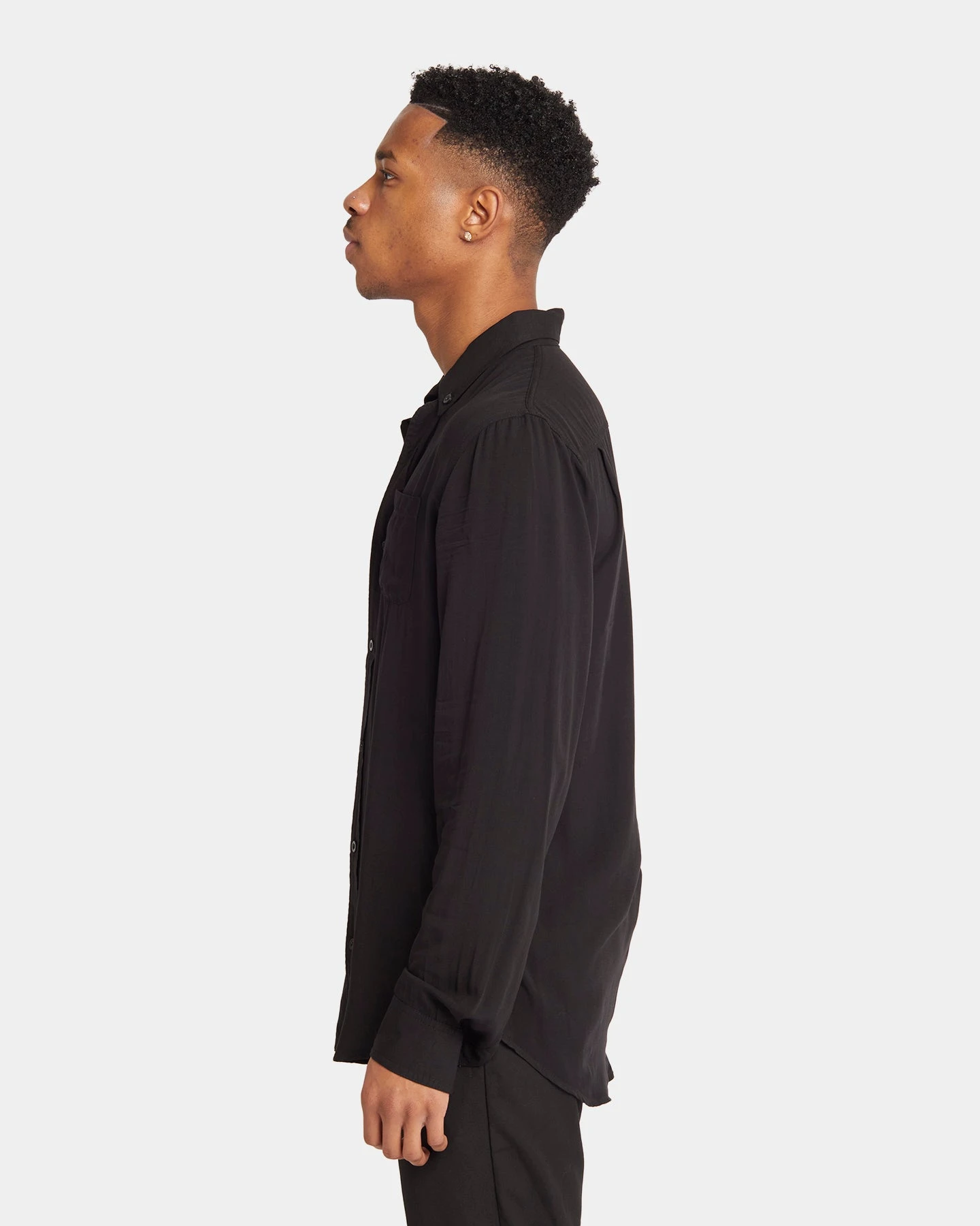 XXIII Crete Long Sleeve Button Up Shirt Black 9 XXIII Crete Long Sleeve Button Up Shirt Black - Image 7