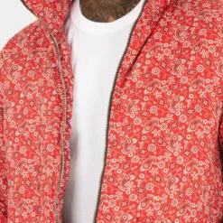 XXIII Paisley Puffer Jacket Red -Nuvora Fit Sales 02031626 YR001 mens 30