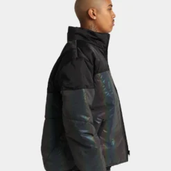 Loiter Split Spectrum Puffer Reflective Jacket Black/Multi 3M -Nuvora Fit Sales 02032501 YB951 mens 0060