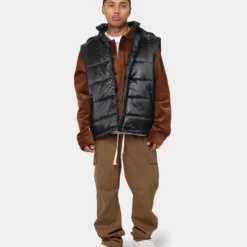 XXIII Detroit Puffer Vest Black -Nuvora Fit Sales 02032721 YB001 mens 0020