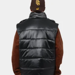 XXIII Detroit Puffer Vest Black -Nuvora Fit Sales 02032721 YB001 mens 0040