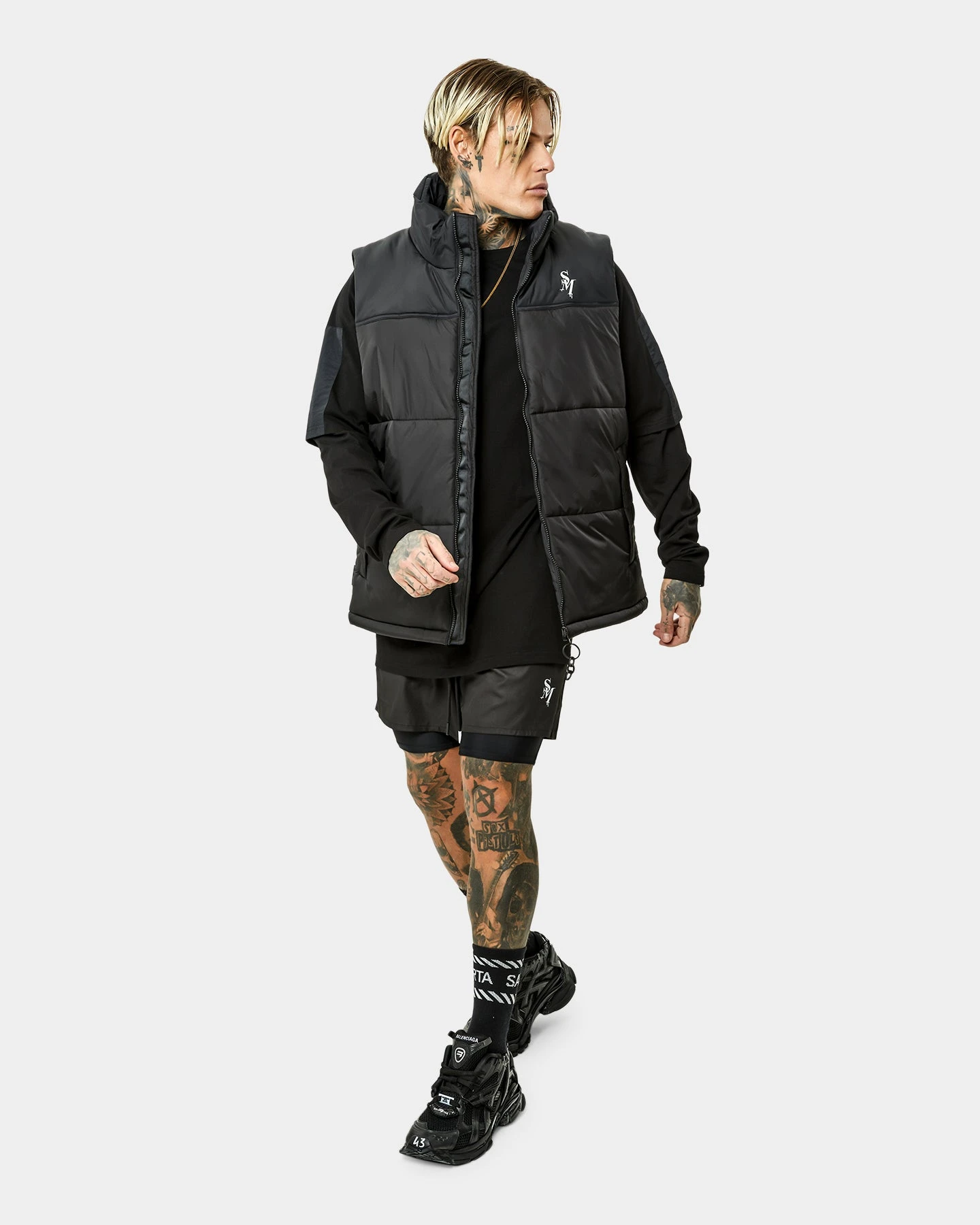 Saint Morta Alpha Homora Puffer Vest Black 4 Saint Morta Alpha Homora Puffer Vest Black - Image 2