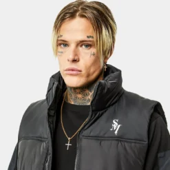 Saint Morta Alpha Homora Puffer Vest Black 19 Saint Morta Alpha Homora Puffer Vest Black -Nuvora Fit Sales 02032911 YB001 mens 0080