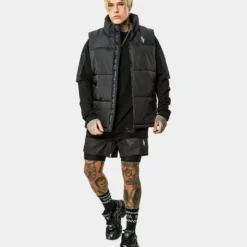 Saint Morta Alpha Homora Puffer Vest Black 20 Saint Morta Alpha Homora Puffer Vest Black -Nuvora Fit Sales 02032911 YB001 mens 0090