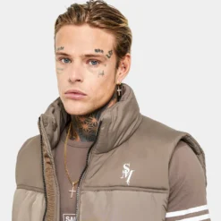 Saint Morta Alpha Homora Puffer Vest Brown -Nuvora Fit Sales 02032911 YX300 mens 0080