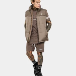 Saint Morta Alpha Homora Puffer Vest Brown -Nuvora Fit Sales 02032911 YX300 mens 0090