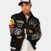 Loiter Flaws Varsity Jacket Black -Nuvora Fit Sales 02032916 YB001 mens 0010