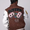 Loiter Flaws Varsity Jacket Brown/Off White 2 Loiter Flaws Varsity Jacket Brown/Off White -Nuvora Fit Sales 02032916 YB386 mens 000010